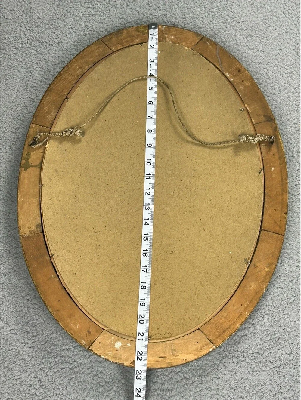 Antique WWI Soldier & Wife Pair Oval Convex Bubble Glass Portrait Frames